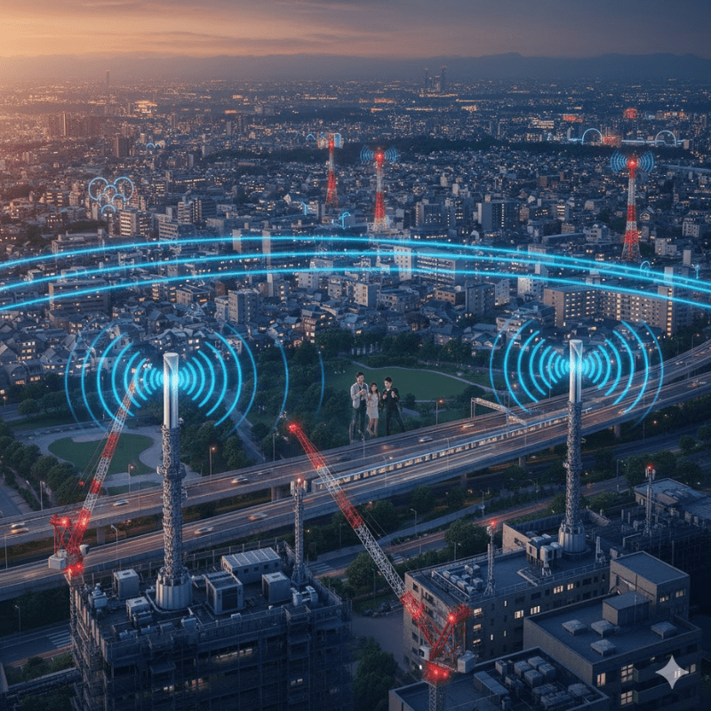 2025年の基地局増設計画でエリア拡大