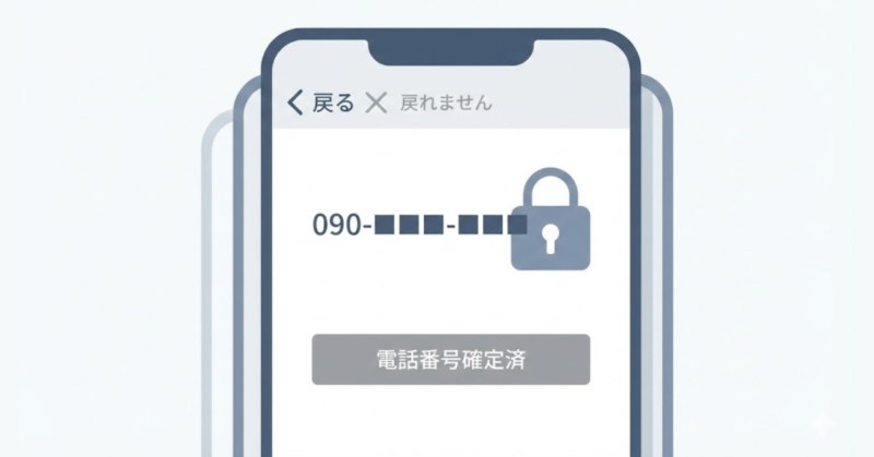 楽天モバイルでは契約後に電話番号を変更できないことを示すイメージ