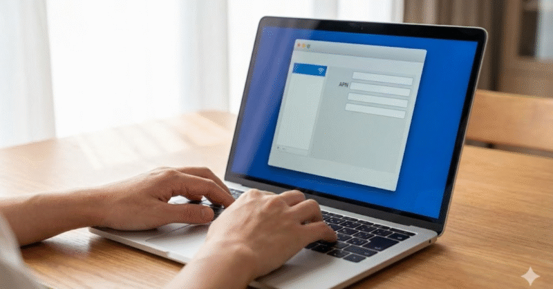 WindowsやMacのAPN設定手順