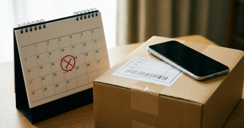 楽天モバイルの代替機交換では期限内に故障端末を返却する必要がある