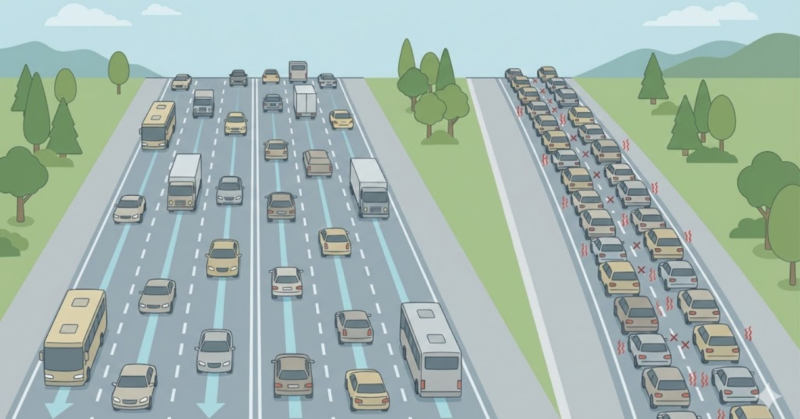 プラチナバンドの帯域幅による容量制限