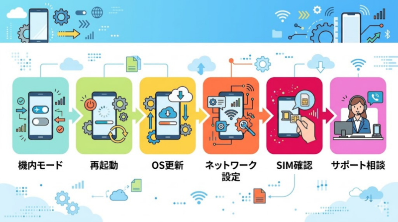 楽天モバイル ローミング切り替えトラブルの対処法