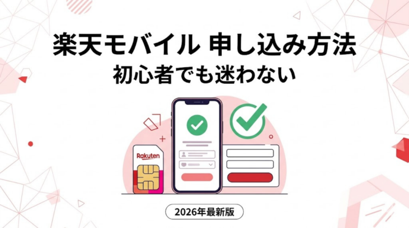 楽天モバイルの申し込み方法を解説するアイキャッチ画像2